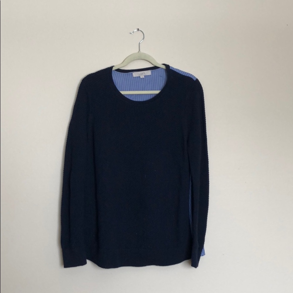 Navy Loft Shirt Sz L 💕